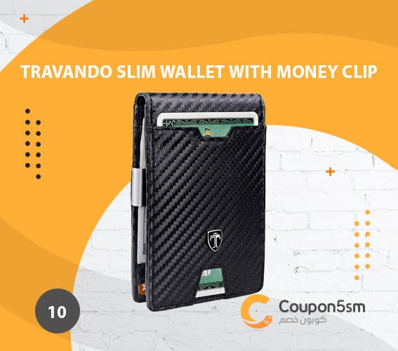 محفظة رجالية Travando Slim Wallet with Money Clip