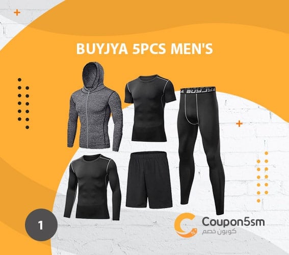 BUYJYA 5Pcs Men's