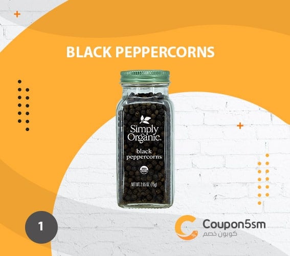 black peppercorns