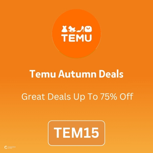 Temu Autumn Deals