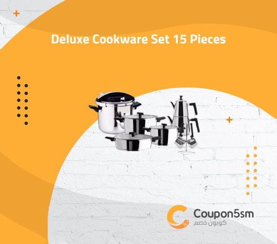 Deluxe Cookware Set 15 Pieces