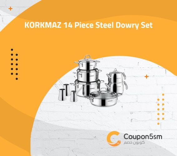 KORKMAZ 14 Piece Steel Dowry Set